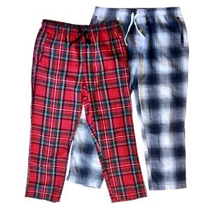 BLUENOTES | 2 Lounge Pants Plaid Large